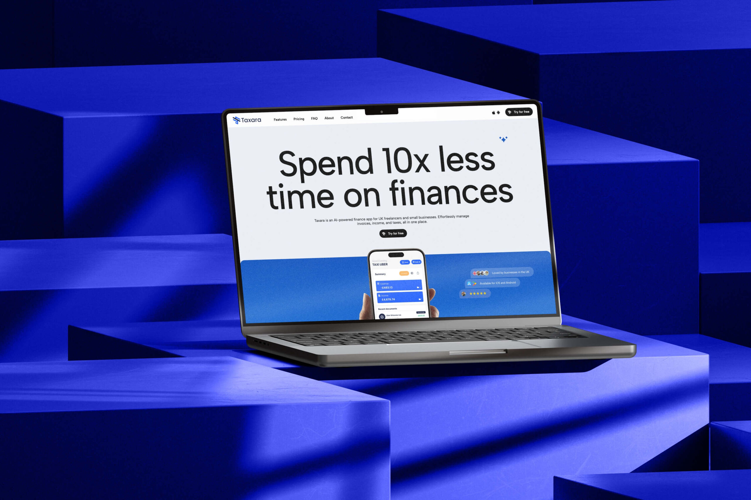 ICP-based design and full Webflow solution for Taxara